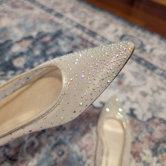 Steve Madden Women's Sparkling Flats - Beige - Picture 4 of 5